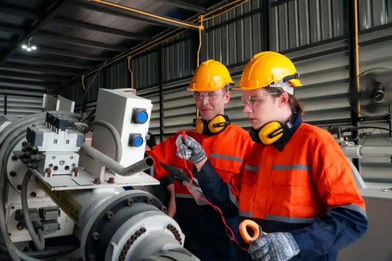 KO-MET Industrietechnik - Prüfungen & Sicherheit 4 indusrtial-robot-engineers-inspecting-and-check-u-2025-02-11-14-17-09-utc